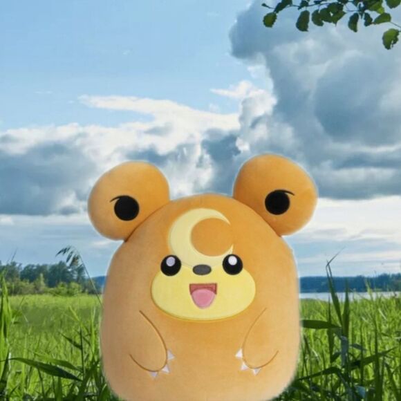 12" Pokémon Teddiursa Squishmallows Plush - Picture 1 of 5